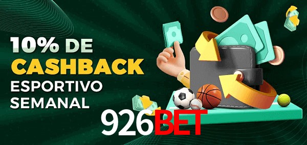 10% de bônus de cashback na 926Bet